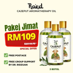 Pakej 3 Botol Raed Cajeput