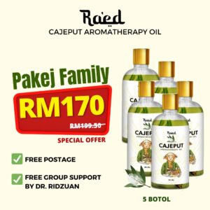Pakej 5 Botol Raed Cajeput