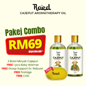 Pakej Combo Cajeput - 2 Cajeput FREE 1pcs Baby Warmer